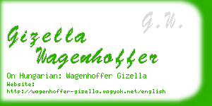 gizella wagenhoffer business card